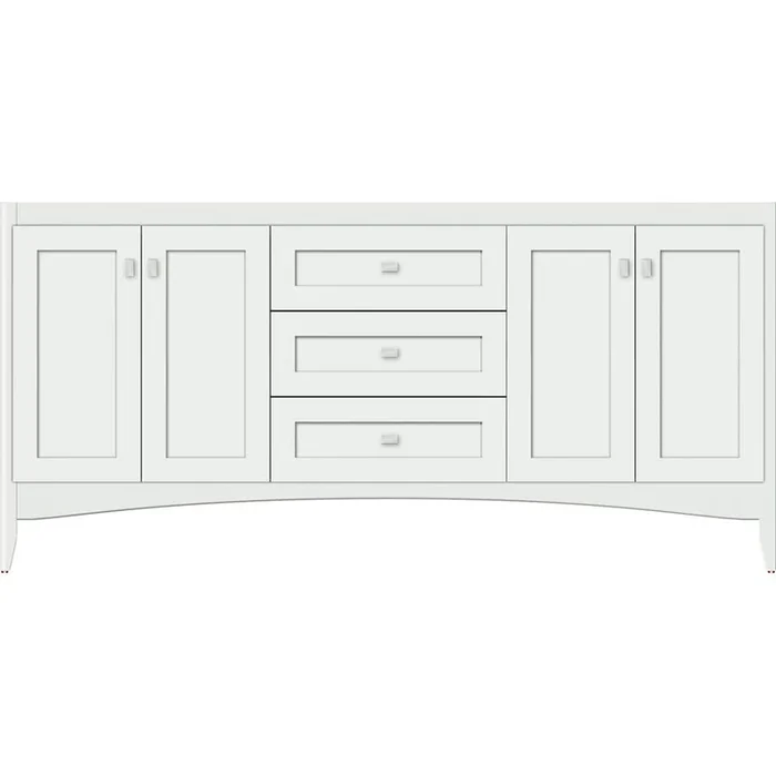 Strasser Woodenworks 72 X 21 X 34.5 Wallingford View Vanity Shaker Powder Grey Db