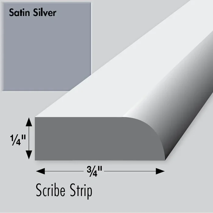 Strasser Woodenworks .75 X .25 X 48 Scribe Sat Silver
