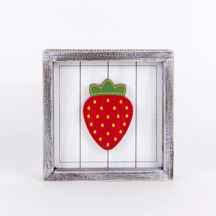 STRAWBERRY, wood shiplap sign