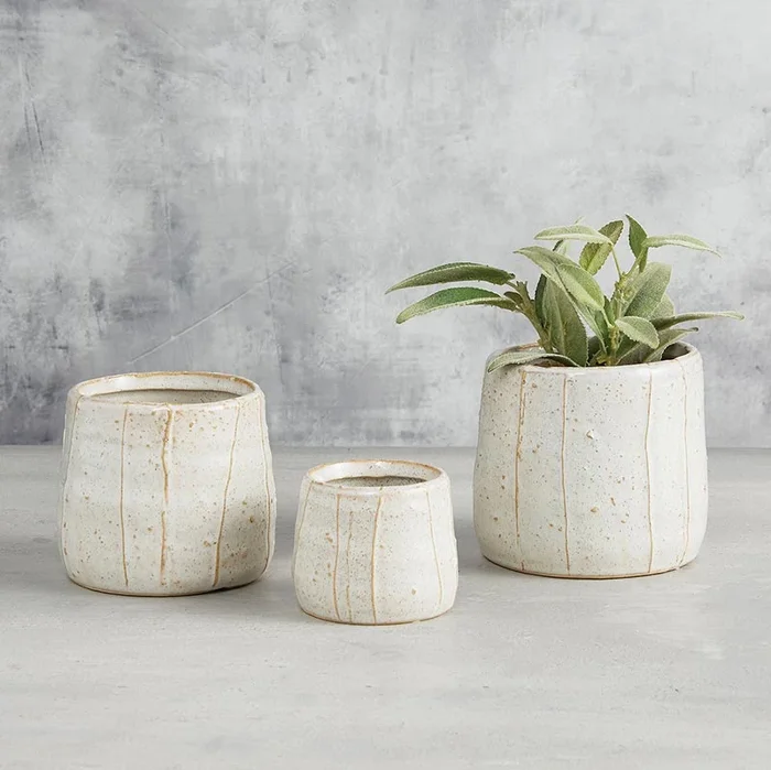 Striped Pot