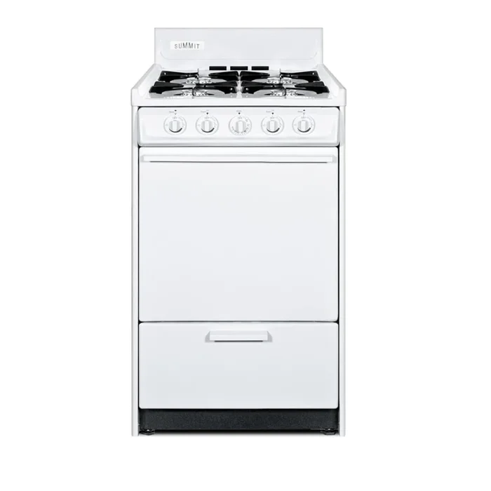 Summit 20 Inch Wide 2.46 Cu. Ft. Free Standing Liquid Propane Range with Broiler Compartment