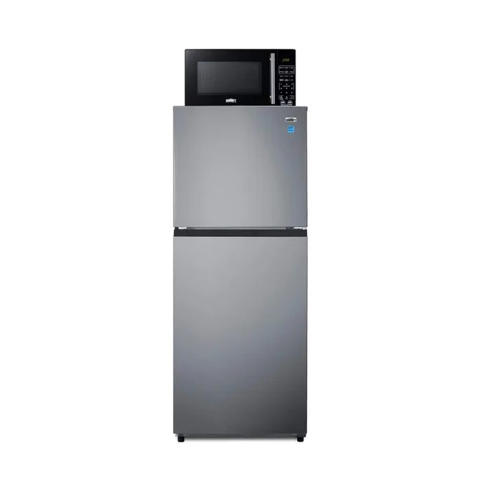 Summit 24 Inch Wide 10.1 Cu. Ft. Energy Star Certified Top Freezer Refrigerator with Mute Function