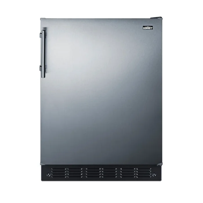Summit 24 Inch Wide 5.3 Cu. Ft. Energy Star Certified Compact Freezerless Refrigerator with Removable Shelves and No-Frost Operation