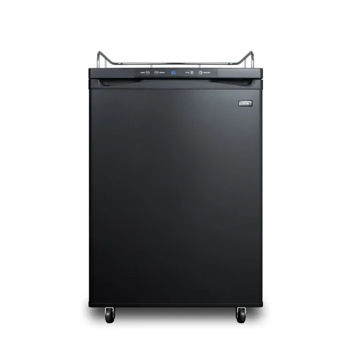 Summit 24 Inch Wide 5.6 Cu. Ft. Built-In / Free Standing Kegerator with Locking Casters