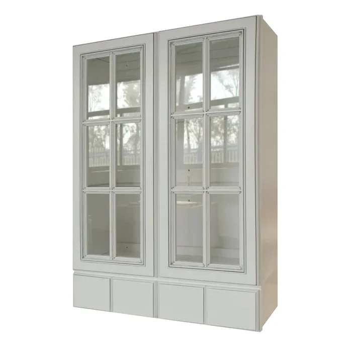 Sunny Wood Riley 30″ Wide x 42″ High Double Door Wall Cabinet with 4 Drawers and 2 Shelves