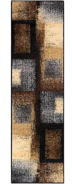 Surya Rugs – Moroccan Shag Charcoal, White Area Rug – MCS2305 – 6’7″ x 9’6″