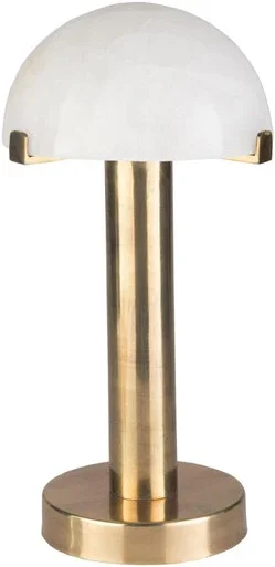 Surya Ursula Modern Table Lamp With Brass And White Finish URS-001