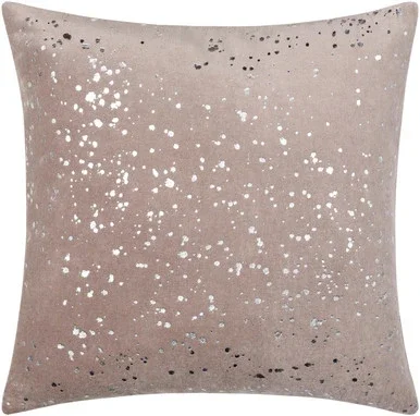Surya Velvet Sparkle Accent Pillow With Gray And Metallic Silver VSP002-1818P