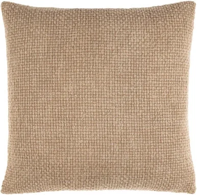 Surya Washed Texture Cottage Square Pillow Cover With Beige Finish WTE003-2020
