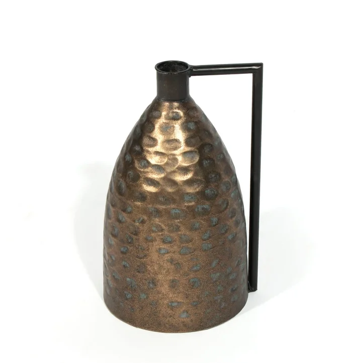 Texture metal Jug shape vase