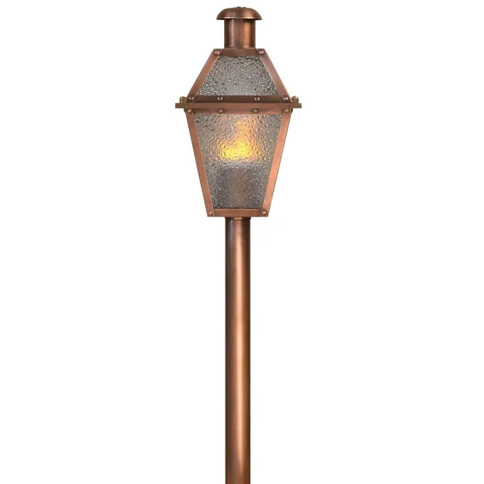 The Coppersmith Georgetown Path Light 12 Volt in Matte Black