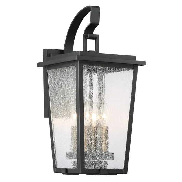 The Great Outdoors Cantebury 4 Light 20″ Tall Outdoor Wall Sconce with Clear Seeded Glass
