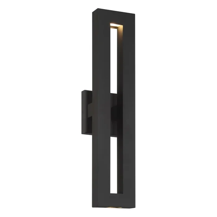 The Great Outdoors Paddock 22″ Tall LED ADA Outdoor Wall Sconce with Frost Black Silk Shade