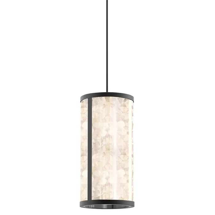 The Great Outdoors Salt Creek 13″ Wide LED Outdoor Pendant with Quartz Inserts and Rectangular Acrylic Shade