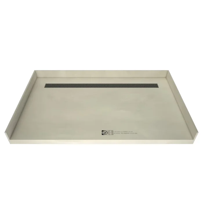 Tile Redi Redi Trench 42″ x 63″ Rectangular Barrier Free Shower Base with Back Drain
