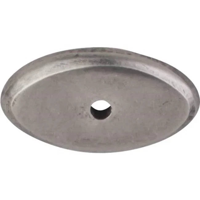 Top Knobs Aspen Oval Backplate 1 1/2 Inch Silicon Bronze Light
