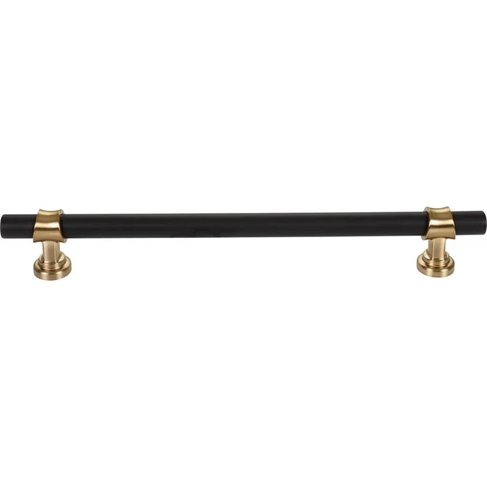 Top Knobs Bit Appliance Pull 18 Inch (c-c) Flat Black and Honey Bronze
