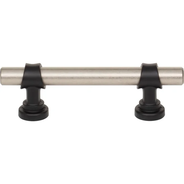 Top Knobs Bit Pull 3 Inch (c-c) Pewter Antique and Flat Black