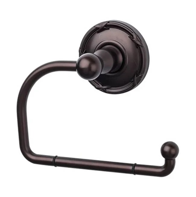 Top Knobs Edwardian Bath Tissue Hook Ribbon Backplate Oil Rubbed Bronze