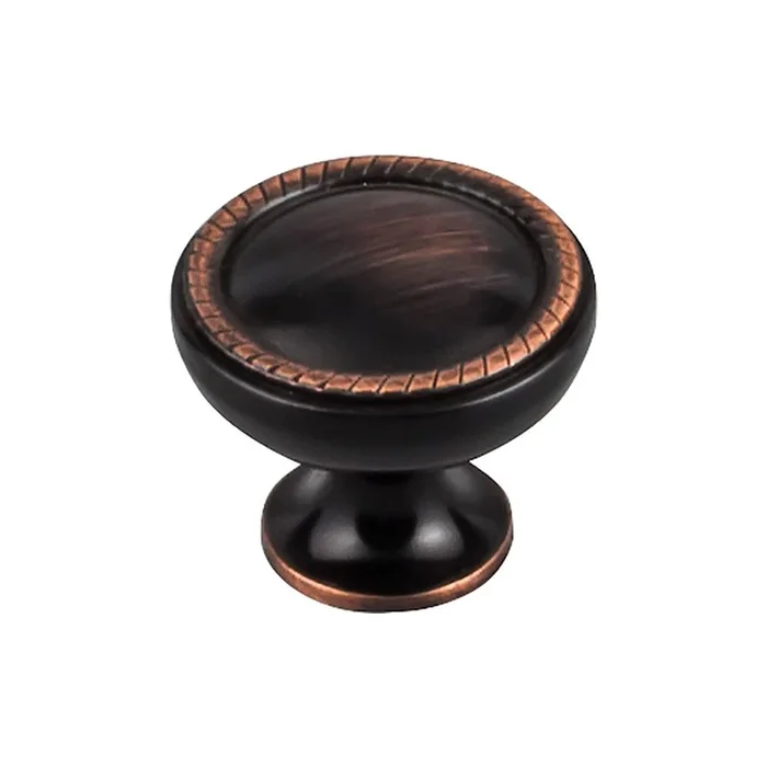 Top Knobs Emboss Knob 1 1/4 Inch Tuscan Bronze