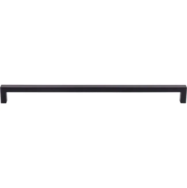 Top Knobs Square Bar Pull 12 5/8 Inch (c-c) Flat Black