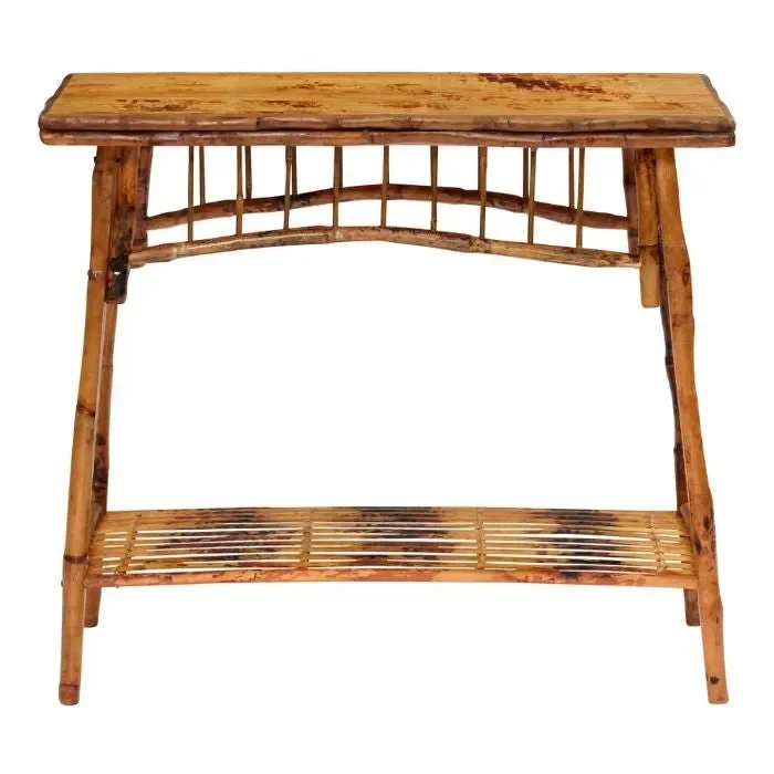 Tortoise Shell Bamboo Occasional Table