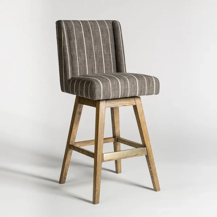 Tribeca Swivel Counter Stool in Revere Dusk and Weathered Oak – AT600C-RD