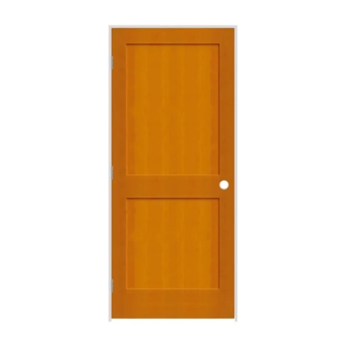 Trimlite 18″ by 80″ 2-Panel Shaker Right Handed Interior Prehung Passage Door with Brushed Chrome Hinges and 6-9/16″ Door Jamb