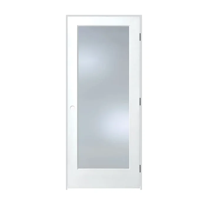 Trimlite 24″ by 80″ 1 Clear Glass Lite Left Handed Ovolo Edge Interior French Door with Oil Rubbed Bronze Hinges and 7-1/4″ Door Jamb