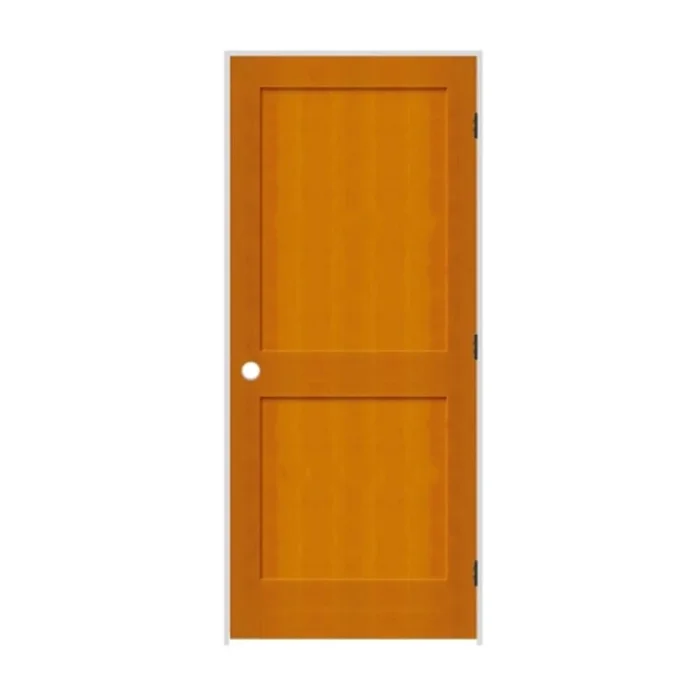 Trimlite 24″ by 80″ 2-Panel Shaker Left Handed Interior Prehung Passage Door with Oil Rubbed Bronze Hinges and 7-1/4″ Door Jamb