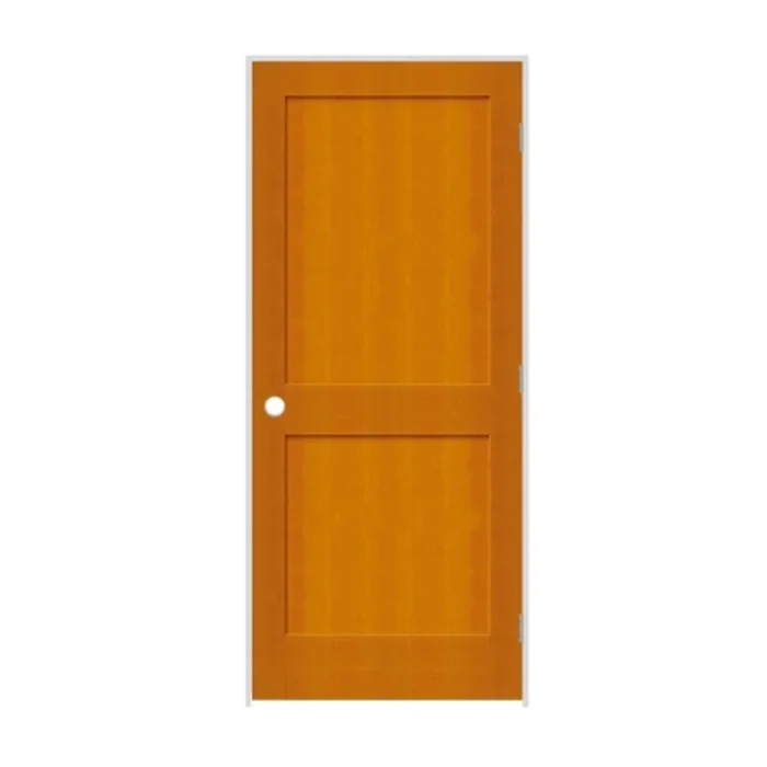 Trimlite 24″ by 80″ 2-Panel Shaker Left Handed Interior Prehung Passage Door with Satin Nickel Hinges and 4-9/16″ Door Jamb