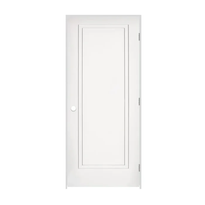 Trimlite 24″ by 80″ 2-Step Shaker 1-Panel Left Handed Interior Pre-Hung Passage Door with Brushed Chrome Hinges and 7-1/4″ Door Jamb