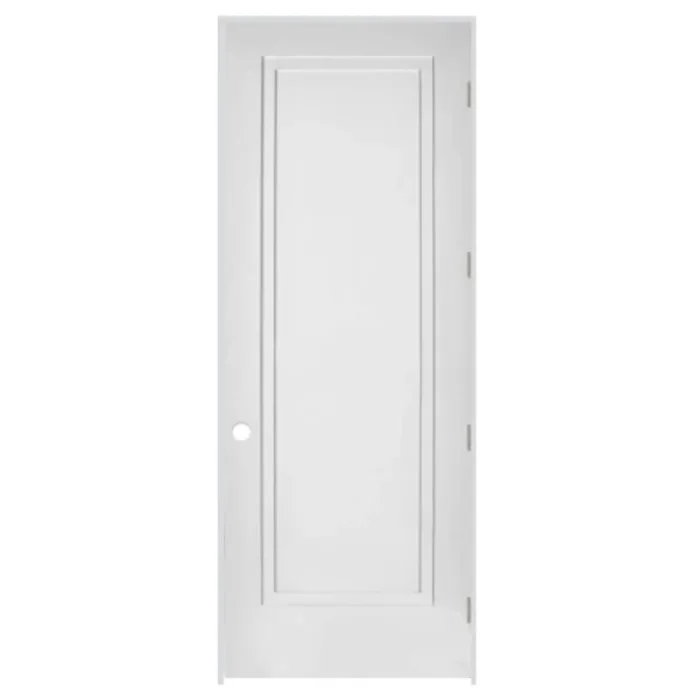 Trimlite 24″ by 96″ 1-Panel Colonial Right Handed Interior Prehung Passage Door with Brushed Chrome Hinges and 4-9/16″ Door Jamb