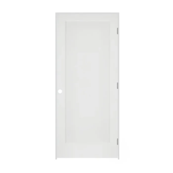 Trimlite 26″ by 80″ 1-Panel Colonial Left Handed Ovolo Edge Interior Prehung Passage Door with Brushed Chrome Hinges and 4 9/16″ Door Jamb