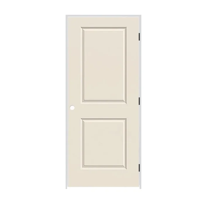 Trimlite 28″ x 84″ Primed 2-Panel Carrera Molded Hollow Core 6-9/16″ Jamb Left Hand Prehung Door with Oil Rubbed Bronze Hinges