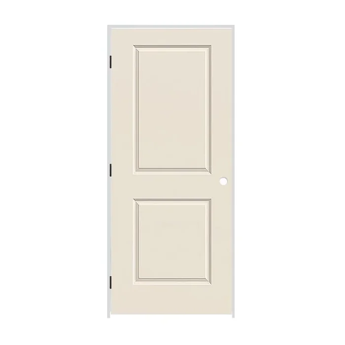 Trimlite 28″ x 84″ Primed 2-Panel Carrera Molded Hollow Core 7-1/4″ Jamb Right Hand Prehung Door with Oil Rubbed Bronze Hinges