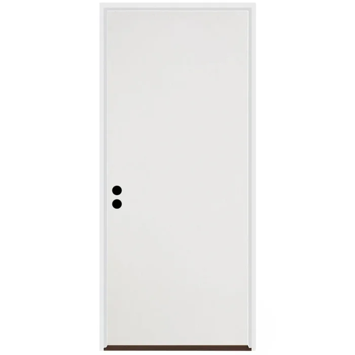Trimlite Flush 28″ by 80″ Right Handed Pre-Hung Exterior Entry Door with 4-9/16″ Door Jamb