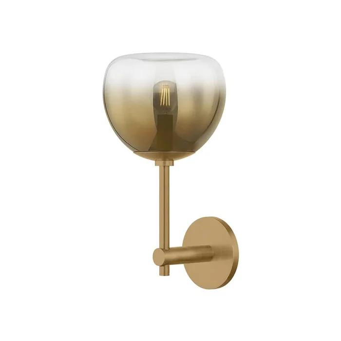 Troy Lighting August 15″ Tall Wall Sconce with Bronze Ombre Glass Shade