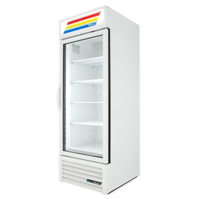 True 12 Cu. Ft. Glass Swing Door Merchandiser – White