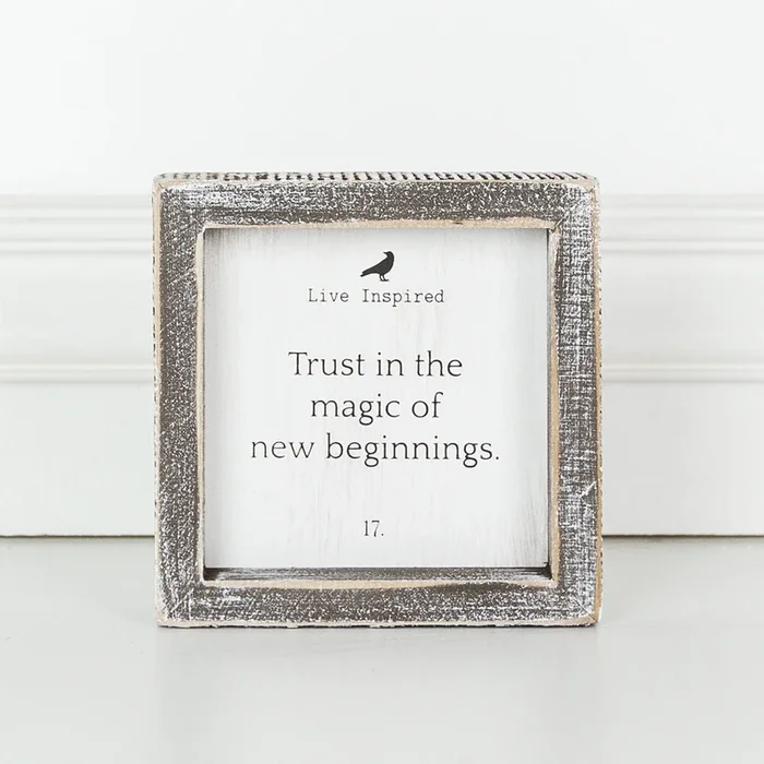 Trust In The, framed sign