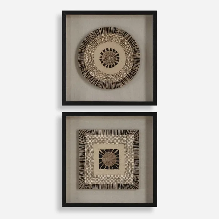Uttermost Intertwine 24″ x 24″ Framed Shadow Boxes – Set of 2