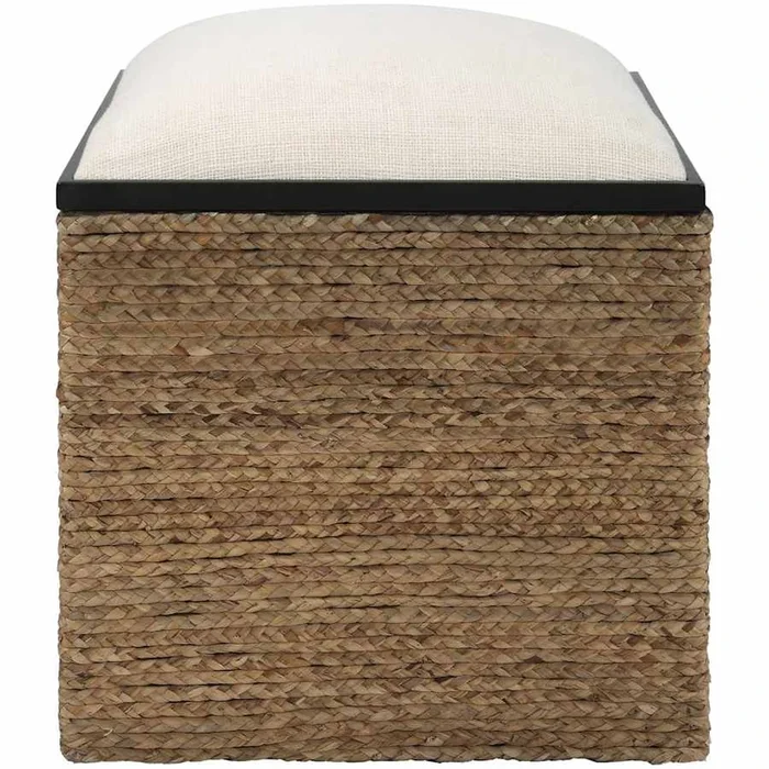 Uttermost Island 17″ Wide MDF and Polyester Accent Stool