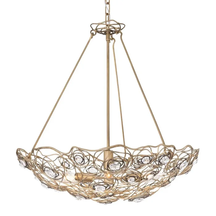 Varaluz Ethereal Rose 6-Lt Inverted Pendant – Havana Gold Ombre