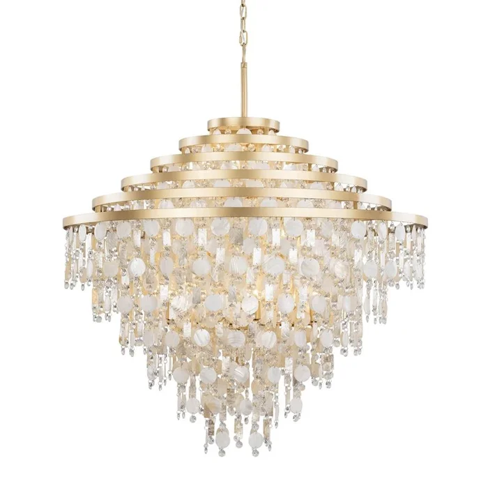 Varaluz Kalani 16-Lt Chandelier – French Gold