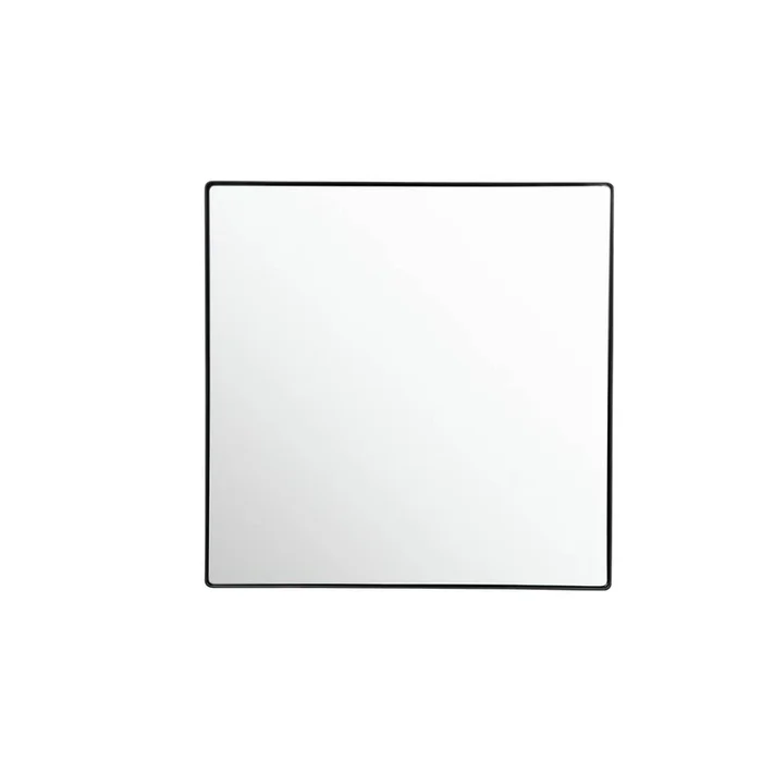 Varaluz Kye 30×30 Rounded Square Wall Mirror – Black