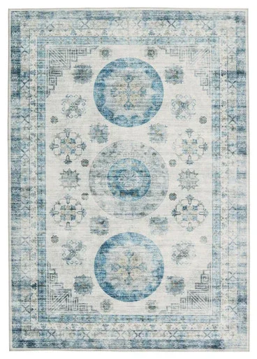 Vibe by Jaipur Living Nyria Blue And Light Gray 5’3″ x 7’6″ Area Rug RUG153342