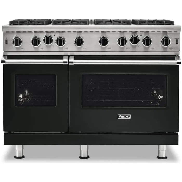 Viking Series 5 48 Inch Wide 6.1 Cu. Ft. Free Standing Open Burner Natural Gas Range with VariSimmer™