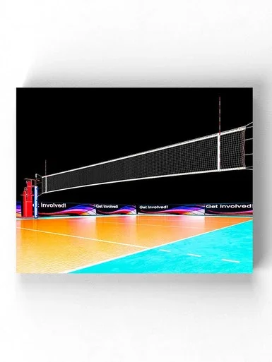 Volleyball Court Wrapped Canvas -Image by Shutterstock