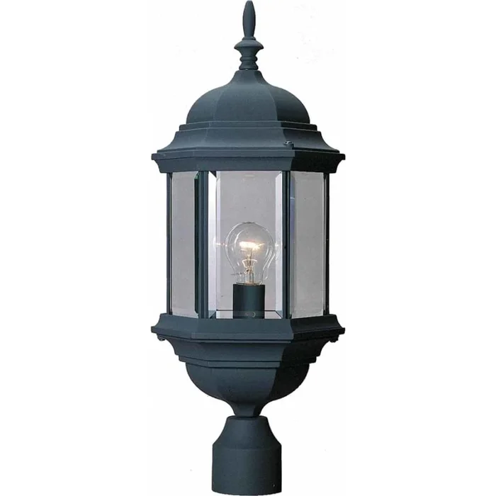 Volume Lighting 1 Light Post Light with Clear Beveled Glass Shade