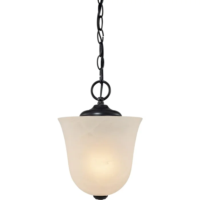 Volume Lighting Hammond Single Light 8″ Wide Mini Pendant / Semi-Flush Ceiling Fixture